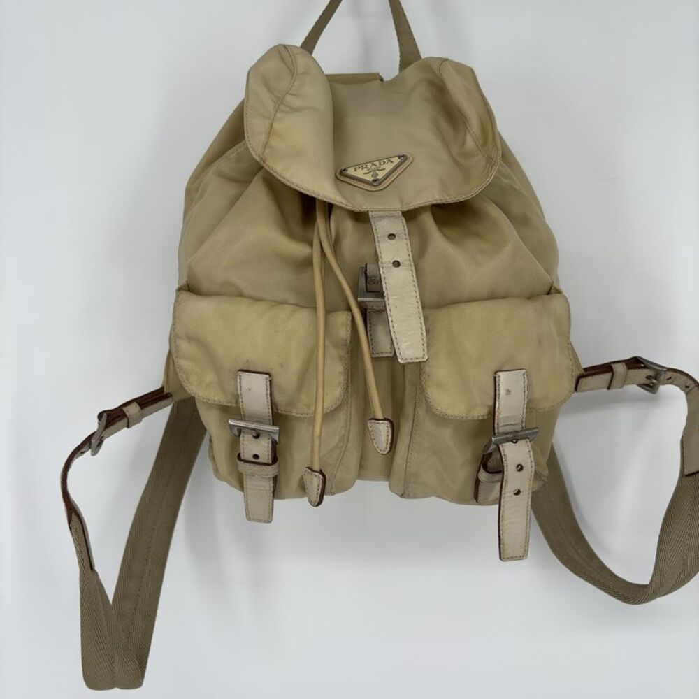 Prada Beige Desert Backpack